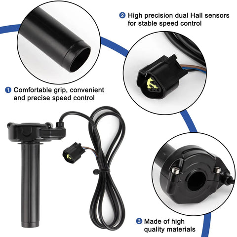 Rolling Bearing Electric Throttle Handle Grips For Sur Ron Light Bee X S And Segway X160 X260 22mm 7 8 Inch Handlebar Upgrade With Smooth Rolling Bearings Factory Stock Controller Only