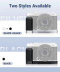 Two style options for Hand Grip For Fujifilm X M5 Camera With L Shape Bracket Built In Arca Quick Release Plate And Battery Access