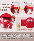 Universal Gate Valve Lockout For Outdoor Faucets And Spigots, Hose Bib Lock For 1 To 2.5 Inch Valves, Rustproof ABS Cover with keys