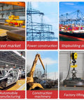 Various industrial applications of Heavy Duty Permanent Magnetic Lifter For Steel Plates And Hoists Rock Solid 600 Kg Neodymium Lift Magnet.