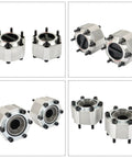 One Pair 28 Spline Manual Locking Hubs Replacement For Nissan Frontier, Pathfinder, Xterra, Titan, And D21 1990-2004 Front Axle Lock Hubs For 4x4 Trucks Easy Install Heavy Duty Mill Grade Steel shown in multiple angles.