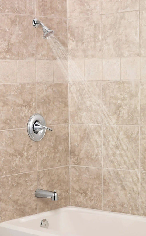 Eva Brushed Nickel One Handle Posi Temp Shower Trim Kit With Coordinating Shower Head And Lever Handle Valve Required 2510 For No Fuss Bathroom Upgrade