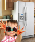Refrigerator Door Handle Cover Set Of 2 Velcro Covers Keep Handles Clean From Smudges, Fingerprints, Drips, And Food Stains, Gray