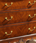6 Piece Brass Cabinet Pulls Vintage Gold Handle With 80mm Hole Centers Traditional Bail Style Hardware on wood dresser