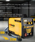 Dual Voltage Arc Welding Machine 100V To 240V With Digital Display 165A Max Heavy Duty Stick Welder in workshop setting