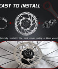 Beefy Center Lock Disc Brake Rotor 140mm 160mm 180mm 203mm For MTB And Road Bike Stainless Steel Easy Install Instructions