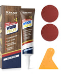 Product image of Your Go To Wood Patching Essentials Features Fast Cure Paintable Putty with applicator and sandpaper.