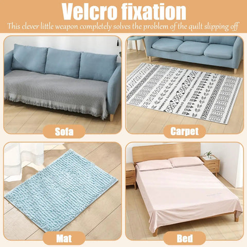 10 Pairs Rug Tape Pads Anti Slip For Floors And Furniture Cushions Non Slip Stabilizers Beige Large Size Designed To Keep Sofas Couches And Rugs In Place Without Shifting Or Slipping