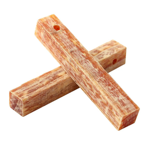 Campfire Starter Tool That Lights Pine Wood Fires Fast And Easy No Hassle For Camping, showing two compact pine sticks
