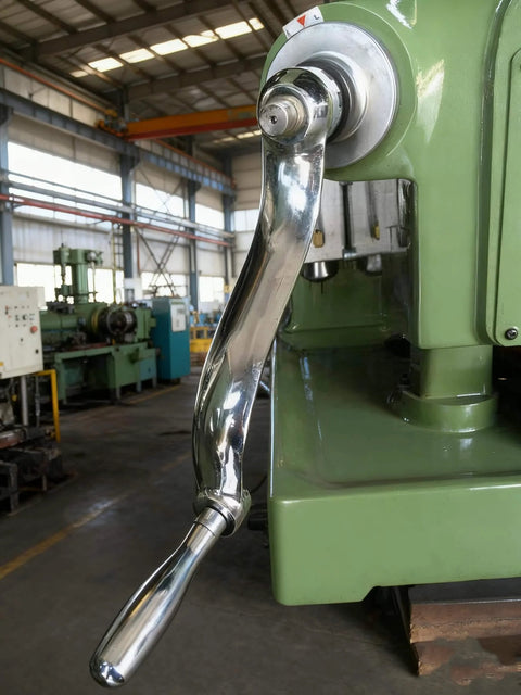 9 Teeth Crank Milling Machine Lift Crank Rocker Arm Parts Alloy Lift Crank Handle installed on green milling equipment