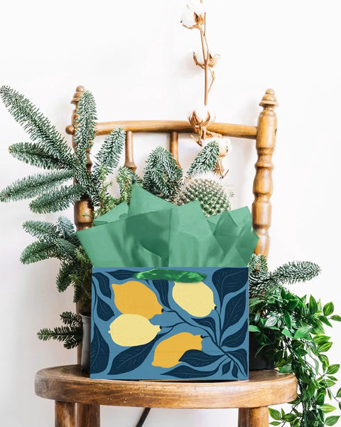 Clash Flowers Gift Bags With Tissue Paper Handles Pack Of 6 Medium Size Recyclable Cardboard Gift Bags For Parties And Gifts