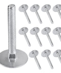 Group shot of 1/4-20 x 2 in zinc-plated elevator bolts with flat heads, 20-piece set