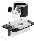 2 In 1 Invisible Fastener Slotting Jig For Woodworking Routers And Mortising, Grooving Base shown with assembled components