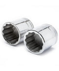 176 Piece Socket Set With 1/4 3/8 And 1/2 Inch Drives 12 Point Standard And Deep SAE And Metric Sockets off-corner loading