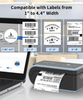 Bluetooth Thermal Label Printer With Built In Paper Bin Wireless Shipping Label Printer for various label sizes