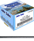 Real Deal Jobsite Staple Tough As Nails Two And One Half Inch Bright Common Framing Nail Heavy Duty Carbon Steel Smooth Shank General Purpose Structural Fastener One Pound Box with visible nails and packaging.