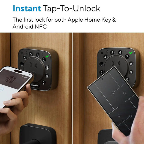 Game Changing Nfc Wifi Smart Lock With Apple Home Key And Android Tap To Unlock Super Slick Remote App Controls in action, enabling instant unlock.