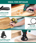 Do-It-All 180W Rotary Tool Kit With Flex Shaft used for engraving and detailing wooden surfaces
