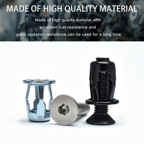 52 Piece Jack Nut Kit With Countersunk Socket Cap Screws for hollow doors, featuring M4 to M8 jack nuts and threaded inserts.