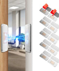 Magnetic Cabinet Door Catch Pack 16 No Drill Ultra Thin 3mm Stainless Steel Adhesive Latch for secure cabinet closure