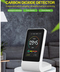 Real Time NDIR CO2 Detector For Your Home Office Infrared Carbon Dioxide Monitor With Temperature And Humidity Readouts Clock Display