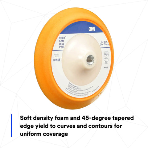 Stikit Disc Pad 8 Inch Coarse Grade For Paint Stripping, Primer Sanding, Polishing And Grinding, Soft Foam Core