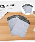 Stack of White Poly Mailers 10x14 Inch Waterproof Self Seal Shipping Bags for Apparel and Clothes