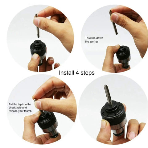 Solid Collet Chuck Holder With Torsion Overload Protection Fits Gt24 Iso install steps for drilling milling and boring machines.