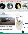 Fuel Pump Module Assembly Replacement For Chrysler 300 Dodge Challenger Charger Magnum Suits 2.7L 3.5L 3.6L 5.7L 6.1L 6.4L Hemi V8 V6 Engines Fits 2005 Through 2017 Models E7192M visible with car image and features list