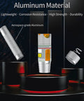 Front view of Fiber Visual Fault Locator with FC/LC adapter kit, single-mode 9/125 micron, red light indicator, aluminum body.