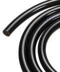 Polyurethane PU pneumatic air tubing 5mm ID by 8mm OD 2m long black durable wear resistant flexible for home and industrial use