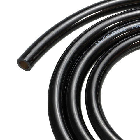 Polyurethane PU pneumatic air tubing 5mm ID by 8mm OD 2m long black durable wear resistant flexible for home and industrial use