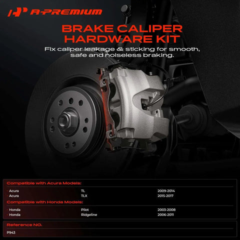 Front Disc Brake Hardware Kit For Honda Pilot And Acura TLX Ensures Smooth Stops And Reliable Safety With Premium Quality Materials For Daily Commutes Or Weekend Cruises