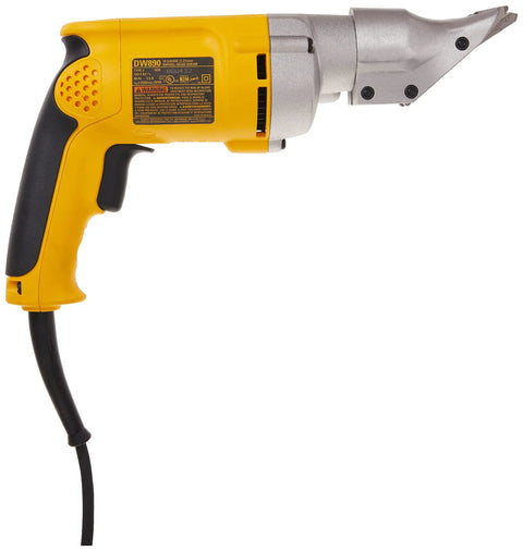 Heavy Duty Metal Shear With 360 Degree Swivel Head For Effortless 18 Gauge Sheet Metal Cutting, 5 Amp Motor, All Ball Bearing Design, Variable Speed Dial, Seven Thirty Second Inch Strip Exit For Clean Lines