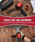 Cordless Drill Electric Rivet Gun Adapter Kit For Quick Install Nutsert Tool Set Perfect For Metalworking Auto Repair And DIY Projects To Save Labor And Work Like A Boss, red aluminum adapter with M3-M10 mandrels