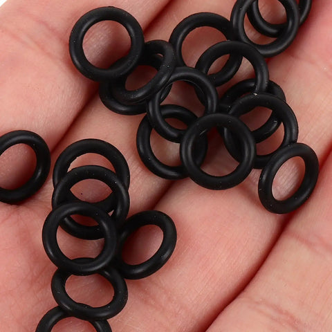 Close-up of 20-Piece Hydraulic Jack O-Ring Kit Rubber Seals for Bottle Jacks and Floor Jacks 0.7 Inch OD 0.5 Inch Lift Easy Install