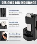 Beefy Lug Crimper Tool for 8 AWG to 0000 AWG Battery and Welding Cables showing spring-loaded design and durable steel core