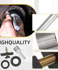 Installation of Toyota 8 Inch CV Axle Bearing Puller Seal Kit For 4Runner Tacoma FJ Cruiser showing tools and components