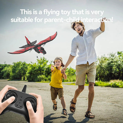 Parent and child flying Dragon RC Plane For Kids And Beginners Easy To Fly 2 Channel 6 Axis Foam Remote Control Airplane Glider Stunt
