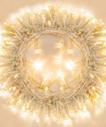 42.6 Foot Battery Powered Fairy Lights With 120 LEDs IP65 Waterproof Twinkle String coil of warm white LEDs for decor