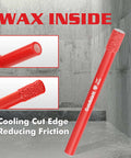 Goldblatt 1/4-in diamond drill bit for porcelain tile; red-coated, 6 mm diameter