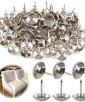 Badass Rock Solid 200 Piece Antique Upholstery Tacks And Furniture Nails Pin Assortment Kit In Classic Silver, 3/4 inch wide, carbon steel tacks.