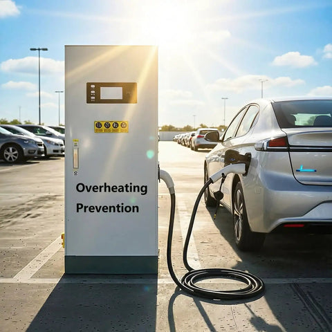 Outdoor Industrial Grade Level 3 EV Charger CCS1 125A 40kW Fast DC Charger With 16.4 Ft Cable charging sedan