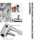 Go To Tool 2 Pack Quarter Inch Lock On Air Chuck Slick Thumb Press Design Tough As Nails Metal Build close-up of air chuck connection.