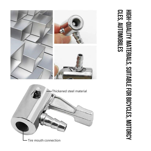 Go To Tool 2 Pack Quarter Inch Lock On Air Chuck Slick Thumb Press Design Tough As Nails Metal Build close-up of air chuck connection.