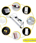INTSUPERMAI Acrylic Plastic Bender 23.6 Inch Manual PVC Strip Heater with Light Box shown with various display applications.
