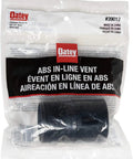 In Line ABS Drain Vent 2x2 13/16 Inches, Spring Loaded Valve Opens With Negative Pressure Closes With Positive Pressure, Keeps Sewer Gas Out Of Your Pad, Great For Venting Drain Lines, Sold As A 3 Pack in packaging