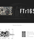 Flysky Paladin PL18 2.4GHz 18CH Radio Transmitter FTr16S Receiver overview and specifications diagram