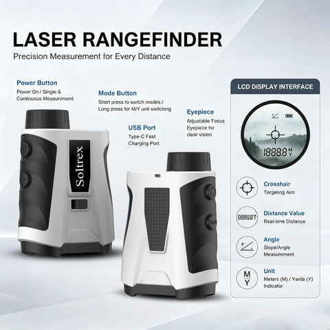 Butter Smooth 1000 Yard Golf Laser Rangefinder With Premium 6.5X Optics And Tournament Legal Slope Switch For Dead Nuts Flag Lock Vibration To Easily Knock It Out Of The Park And Shave Strokes Off Weekends