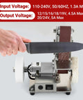 Rock Solid 7 Speed Mini Belt Sander Featuring Ultra Quiet Performance And 20 Tough Sanding Belts For Precision Woodworking glass etching in action.